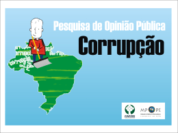 Apresenta&ccedil;&atilde;o Corrup&ccedil;&atilde;o
