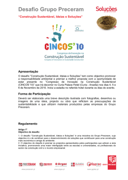 Apresenta&ccedil;&atilde;o e regulamento do desafio