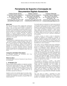 Ferramenta de Suporte &agrave; Concep&ccedil;&atilde;o de Documentos Digitais