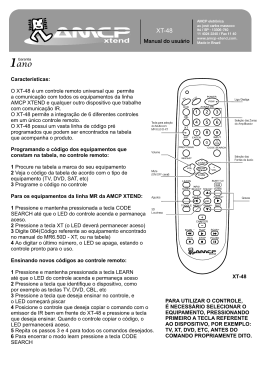 Controle Remoto XT-48 - amcp