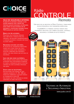 Controle Remoto Industrial