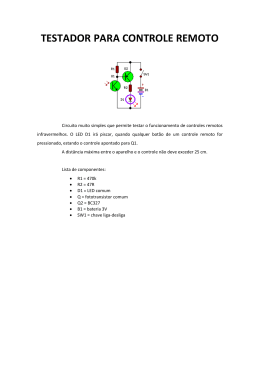 TESTADOR PARA CONTROLE REMOTO