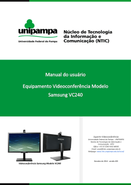 Equipamento port&aacute;til Samsung VC240