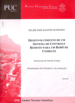 Desenvolvimento de um Sistema de Controle Remoto para um