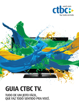 GUIA CTBC TV. - Algar Telecom