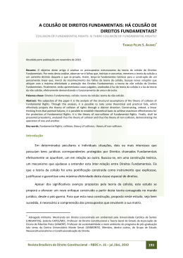A colis&atilde;o de direitos fundamentais