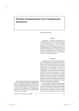 Direitos Fundamentais nas Constituições brasileiras