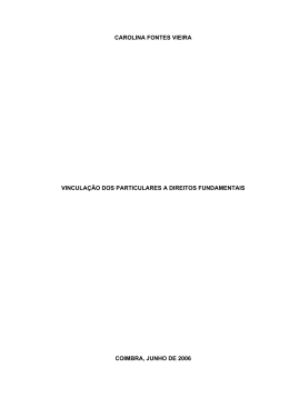 Vincula&ccedil;&atilde;o dos Particulares a Direitos Fundamentais