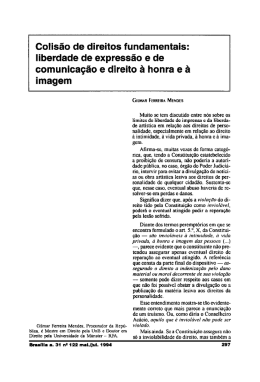 imagem Colis&atilde;o de direitos fundamentais: liberdade de express&atilde;o e