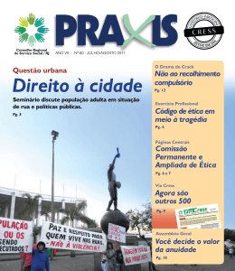 Direito &agrave; cidade - CRESS-RJ