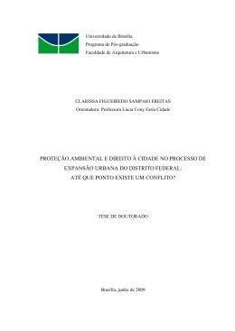 PROTE&Ccedil;&Atilde;O AMBIENTAL E DIREITO &Agrave; CIDADE NO PROCESSO