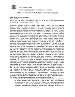 ATA DA 2&ordf; REUNI&Atilde;O DE AN&Aacute;LISE DA ESTRAT&Eacute;GIA