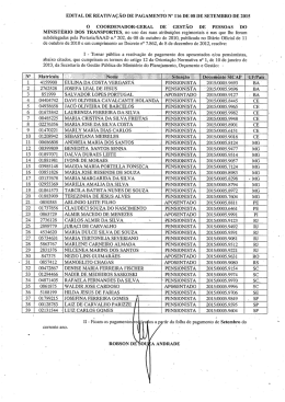 edital de reativa&ccedil;&atilde;o de pagamento n&deg; 116 de 08 de setembro de`2015