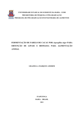 FERMENTA&Ccedil;&Atilde;O DE FARELO DE CACAU POR Aspergillus