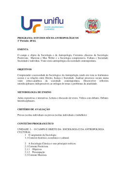 estudo s&oacute;cio-antropol&oacute;gicos