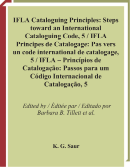IFLA Cataloguing Principles