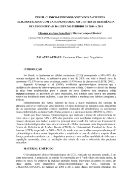 perfil clínico-epidemiológico dos pacientes