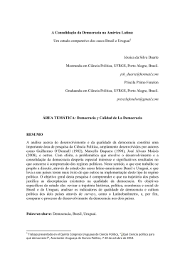 A Consolida&ccedil;&atilde;o da Democracia na Am&eacute;rica Latina