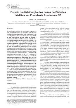 Estudo da distribuição dos casos de Diabetes Mellitus em