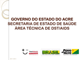DISTRIBUI&Ccedil;&Atilde;O DOS CASOS DE AIDS, SEGUNDO SEXO. ACRE