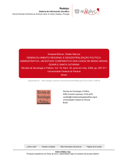 Redalyc.DESENVOLVIMENTO REGIONAL E