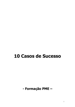 10 Casos de Sucesso - Forma&ccedil;&atilde;o PME