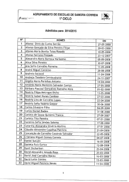 AGRUPAMENTO DE ESCOLAS DE SAMORA CORREIA