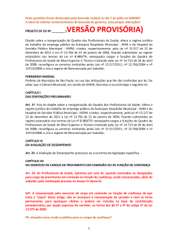 PROJETO DE LEI N&ordm; ______