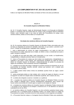 Lei Orgânica Estadual - Ministério Público do Estado do Pará