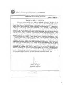 VIG&Eacute;sIMA VARA c&Iacute;vEL DE BRAS&Iacute;LIA - Capital Leil&otilde;es