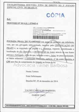 excelentíssima doutora iuíza de direito do 3° iuizado especial cível