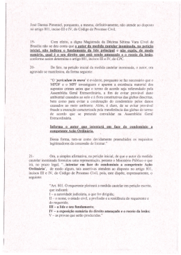 Agravo Cautelar