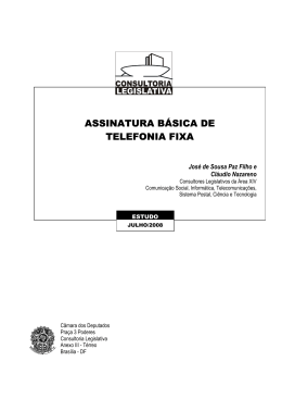 Assinatura Básica de Telefonia Fixa