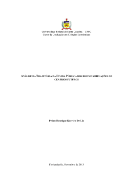 an&aacute;lise da trajet&oacute;ria da d&iacute;vida p&uacute;blica dos brics e simula&ccedil;&otilde;es de