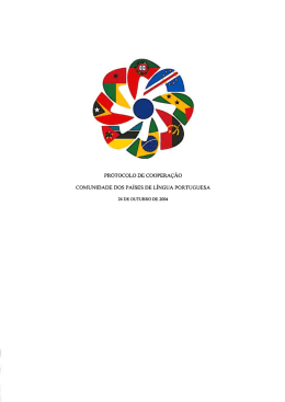 PROTOCOLO DE cOOPERAÇÃO cOMUN IDADE Dos PAÍSES DE