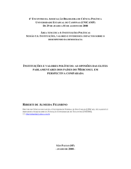 institui&ccedil;&otilde;es e valores pol&iacute;ticos