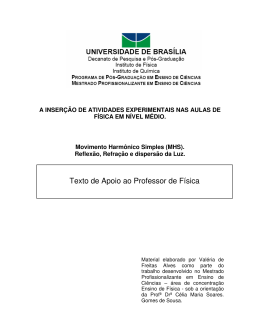 Texto de Apoio ao Professor de F&iacute;sica - P&oacute;s