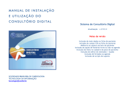Manual do Sistema V. 2.9.0.8 - Consultório Digital