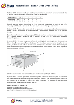 Matemática - UNESP -2015-2014