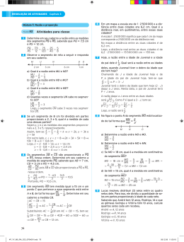 Atividades para classe 76