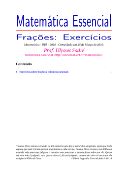 Frações: Exercícios ()