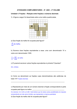 ATIVIDADES COMPLEMENTARES – 6º. ANO – 2º VOLUME