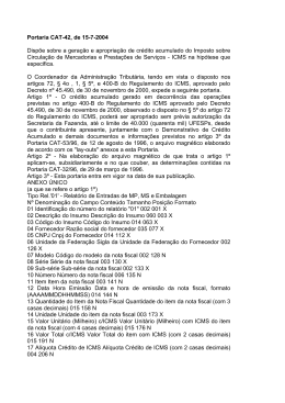 Portaria CAT-42, de 15-7-2004