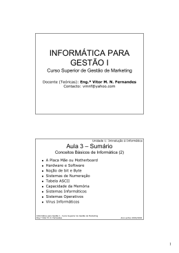 inform&aacute;tica para gest&atilde;o i - VMNF.NET: Portal de Vitor MN Fernandes