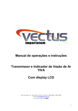 Manual Transmissor de Vazão TIVA