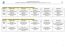 disciplinas para outros cursos &ndash; matutino e vespertino