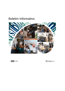Boletim Informativo - CESPE / UnB