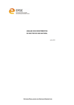 an&aacute;lise dos investimentos do sector do g&aacute;s natural
