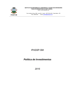 IPASSP-SM Política de Investimentos 2015