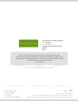 Redalyc.A Percep&ccedil;&atilde;o dos Clientes Agr&iacute;colas sobre os Programas